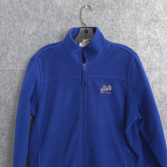 New York Mets Spring Training Fleece Full Zip Jacket Womens M Antigua Spell Out - Picture 3 of 16